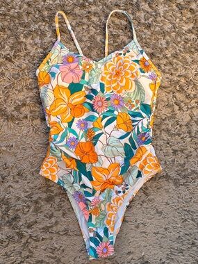 Women’s Bright Floral One-Piece Swimsuit